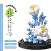 Пылезащитная крышка для строительных блоков, совместимая с LEGO: Игрушка-горшок для сборки цветка гибискуса ко Дню святого Валентина