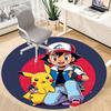 Pokemon Pikachu Office Round Area Rug, Indoor Mat Suitable For Office, Under Office Chairs Bedroom Living Room Home Decor, DT1212055