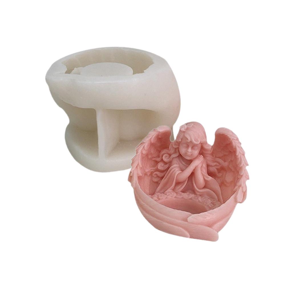 Personalized Angel Wings Candle Mold Unique Angel Wing Shaped Candle Ornament Crafting Molds for Artistic Project