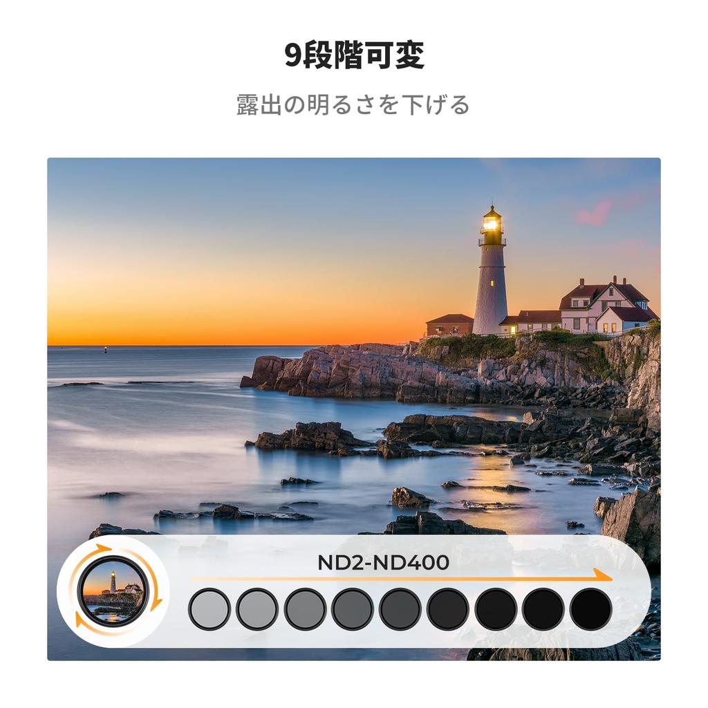 Концепция переменного ND ослабления света 9 уровней крышка объектива оптическая 18 слоев тонкой чистящей салфетки идеально подходит для видеосъемки фильтр K&F 40.5 мм ND2-400,