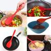 Heat Resistant Kitchen Spatula Silicone Salad Mixing Spoon Duck Tongue Shovel  Butter