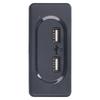 RV USB Charger High Speed Dual Port Intelligent Circuit Car Chargers Socket with Blue LED
