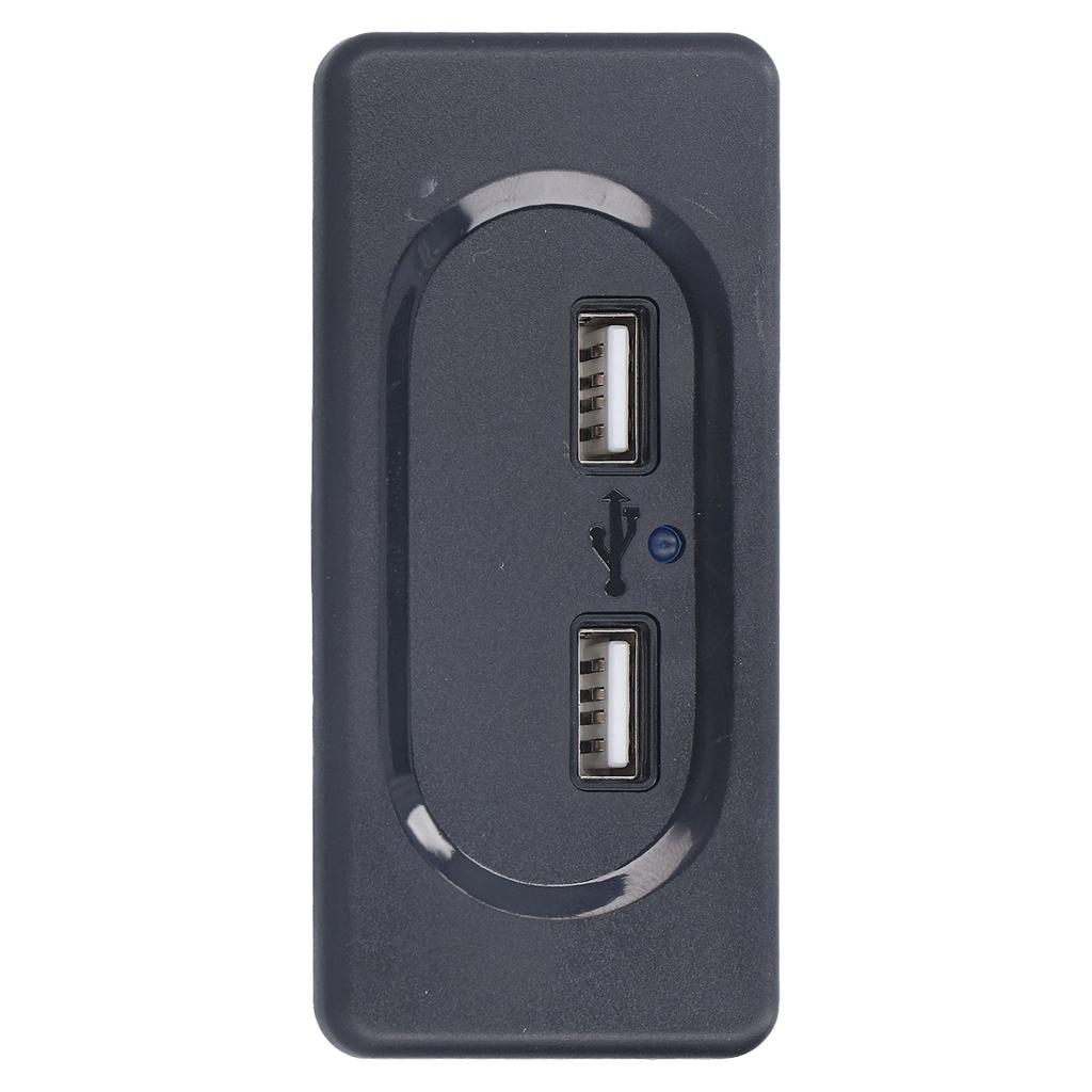 RV USB Charger High Speed Dual Port Intelligent Circuit Car Chargers Socket with Blue LED