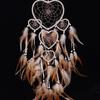 Heart Dream Catcher With Feathers Wall Car Room Hanging Decoration Ornament Craft MIT