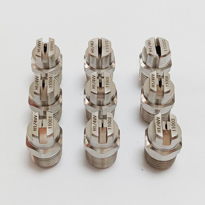 1/4" BSPT нержавеющая сталь плоскоструйная форсунка для очистки