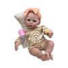 Cute 19 Inch Reborn Doll Meadow Wear Romper Soft Cloth Body Realistic Baby Doll Toys for Kids Above 3+ Years Old Truth Like Visible Veins Newborn Doll