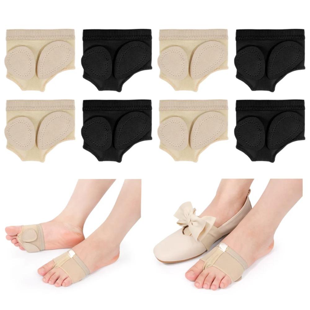 1pair Double Patch Toe Pads Non-Slip Half Sole Forefoot Socks New Dance Paws Cover Fitness