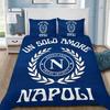Napoli Bed Covers Bedding Set,SSC Football Club Logo Cover Modern Printed 2/3Piece Set 1 Bed Cover,Birthday Gifts