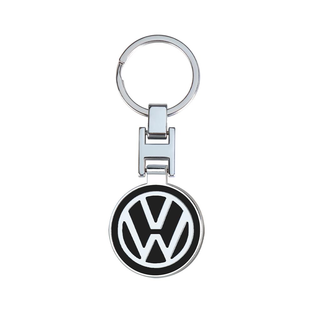 Metal/Leather Car Key Ring Braided Rope Key Case Key Chain For Volkswagen Golf 7 Caddy Passat CC Lavida Sagitar Scirocco Tiguan