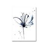 Abstract Watercolor Flower Poster Ink Blue Leaf Canvas Painting Minimalist Art Printing Modern Mural Living Room Decoration