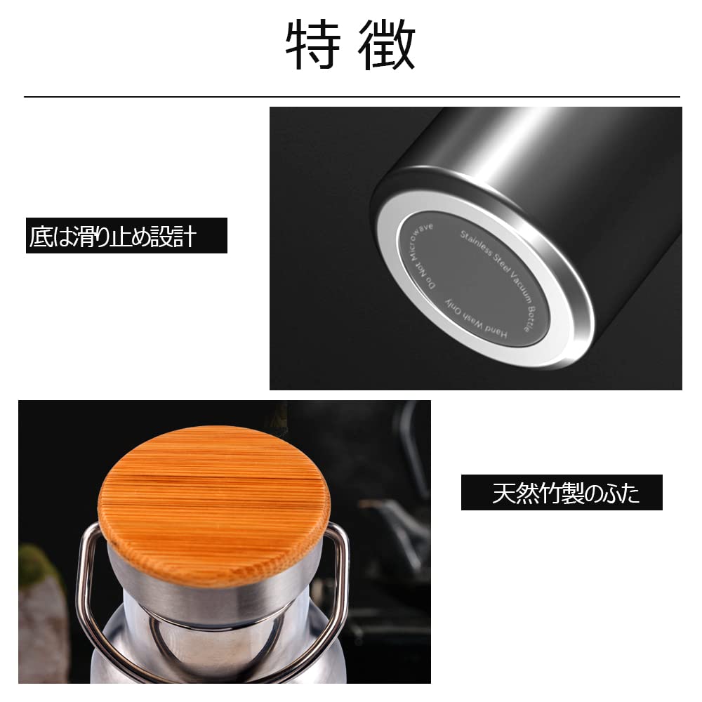 Бутылка для воды 500 мл Бутылка из нержавеющей стали с крышкой Кружка Бутылка НЕТ Двойная изоляция Структура Изоляция Ручка В комплекте Прямое питье Взрослые Дети