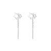 Серьги-гвоздики Hollow Star Ear Line Chain Fringe Ear Chain Metal Simple Everything Temperament Five-Point Star Earrings