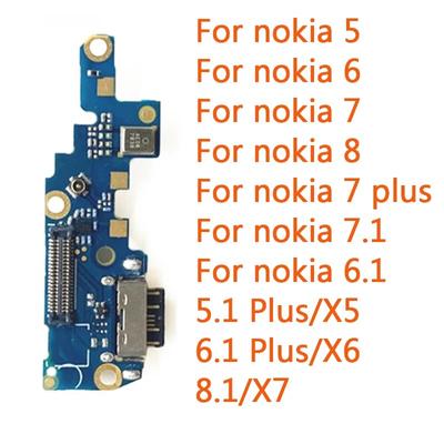 Замена для Nokia 6 7 8 5,1 6,1 7,1 8,1 Plus X5 X6 X7 USB зарядная док-станция, соединительная плата, гибкий кабель