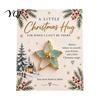Mini Holiday Cards with Envelopes Christmas Hug Pocket Card, Festive Greeting Card Small Party Favors for Events Envelope, Gift Tag Friends