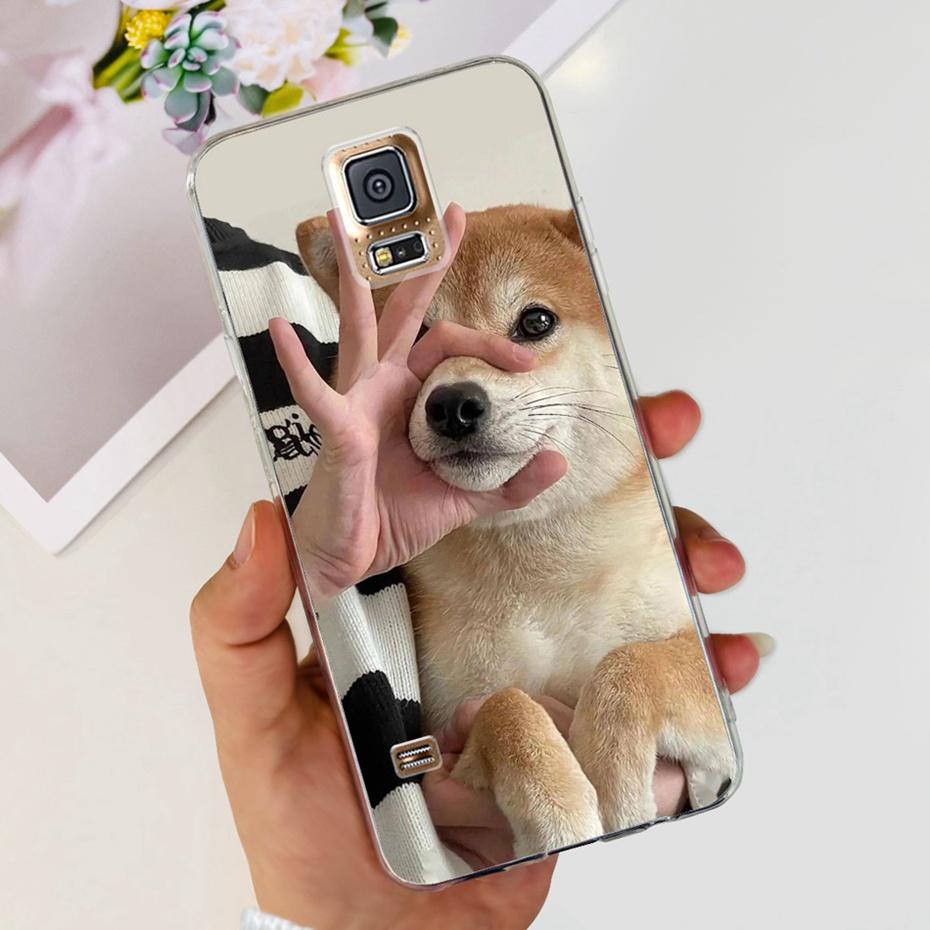 Красивый чехол с принтом для Samsung Galaxy S5 5.1" Прозрачный мягкий силиконовый чехол-бампер для Samsung S5 I9600 SM-G900F
