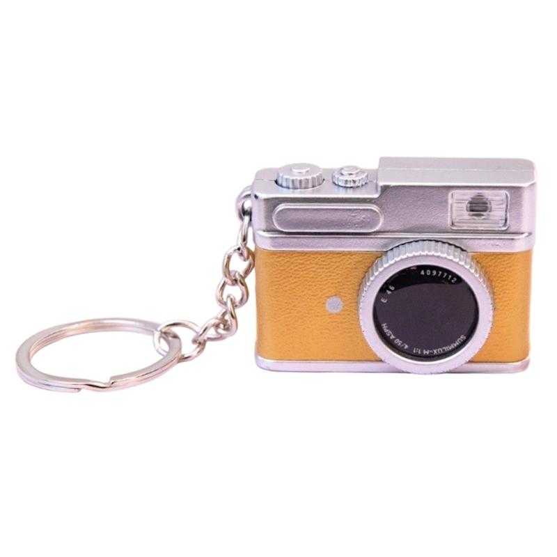 Креативный дизайн Мини-зеркальная камера Светящийся брелок Включает светозвуковой эффект для стильных подарков и вечеринок Личное использование