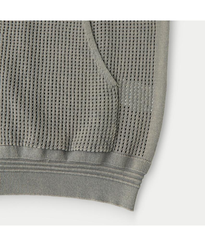 Series Dyed Crochet Hoodie Zip-Up Cardigan Sawam26911Gyl