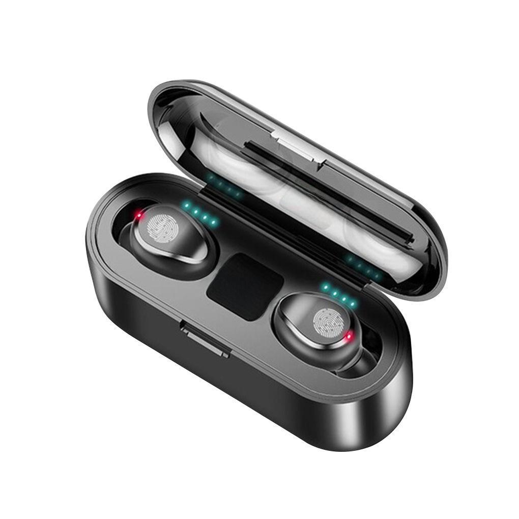 F9 TWS 5.0 Bluetooth Earbuds: Waterproof, Touch Control, True Wireless Sports Headset