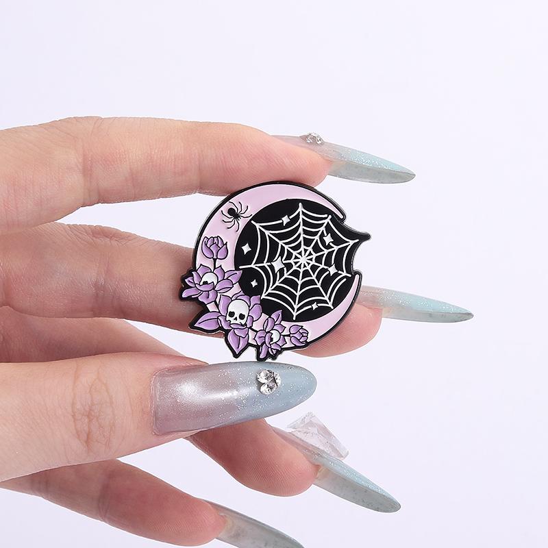 Punk Skeleton Tombstone Enamel Pins Custom Bow DEAD CUTE Brooches Lapel Badges Clothes Jewelry Gift for Friends