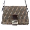Used FENDI Shoulder Bag Mamma bucket 26325 canvas/leather Brown black Zucca