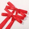 2Pcs/Set Long Ribbon Bow Hair Clips for Women Girls Headwear Hairpin Black White Bow Top Clip Children Female Hair Accessories