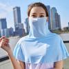 1 шт. шарф для защиты шеи от УФ-излучения дышащий нейлоновый солнцезащитный козырек летняя солнцезащитная вуаль на открытом воздухе ледяной шелк для велоспорта