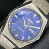 5 АВТОМАТИЧЕСКИЕ ЯПОНСКИЕ 6309A МУЖСКИЕ ВИНТАЖНЫЕ ЧАСЫ С СИНИМ ЦИФЕРБЛАТОМ a701287-5 R206a-a701287