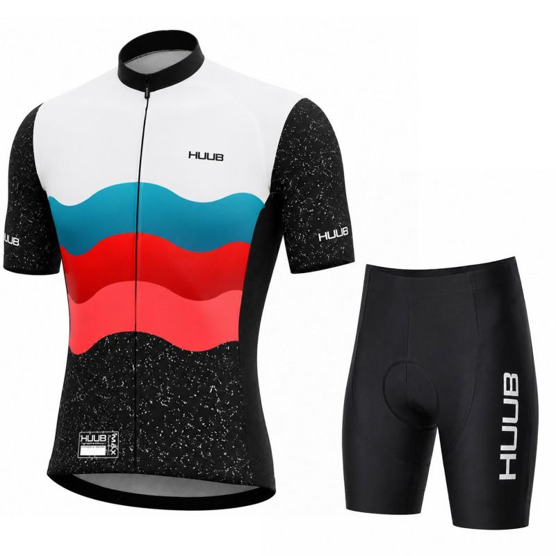 HUUB Short Sleeve Cycling Jersey Set Breathable Quick-Dry Performance Wear Men Women Ride