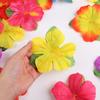 Artificial Tropical Palm Leaves Hibiscus Flowers for Hawaiian Luau Tropical Party Table Decoration Wedding Jungle Birthday Decor