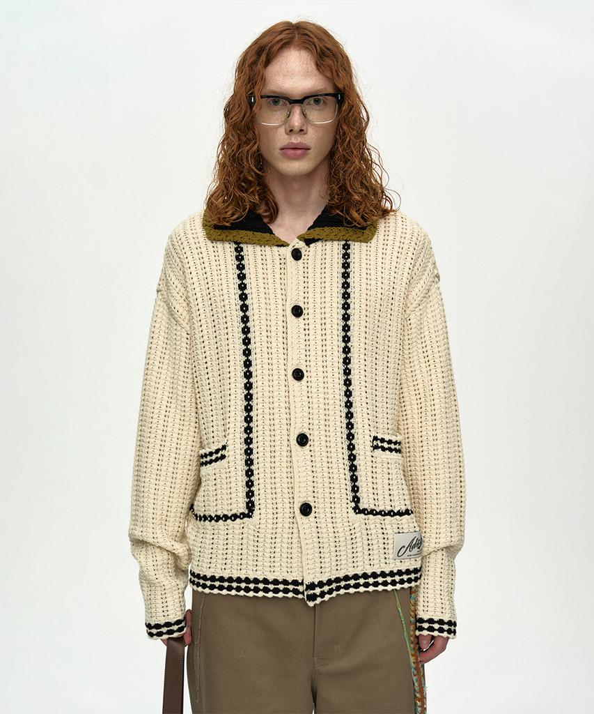 Adsb Andersson Bell Unisex New Fantasia Collar Cardigan Atb1414U(Ecru)