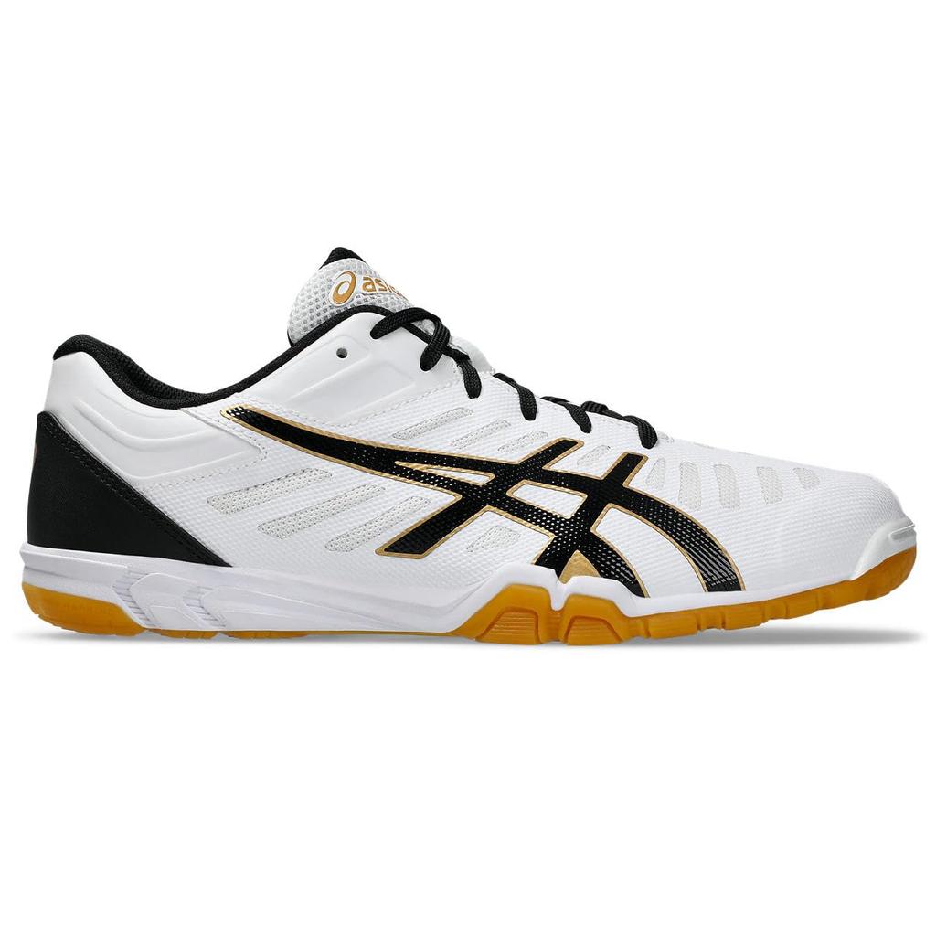 ASICS Attack Excounter 2 Unisex Indoor Court Sneakers White Black 2E Wide HM4751 23.5cm