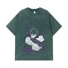 275 GSM Washed T-shirts 100% Cotton Solo Leveling V7 Print Unisex Heavy Cotton T Shirt