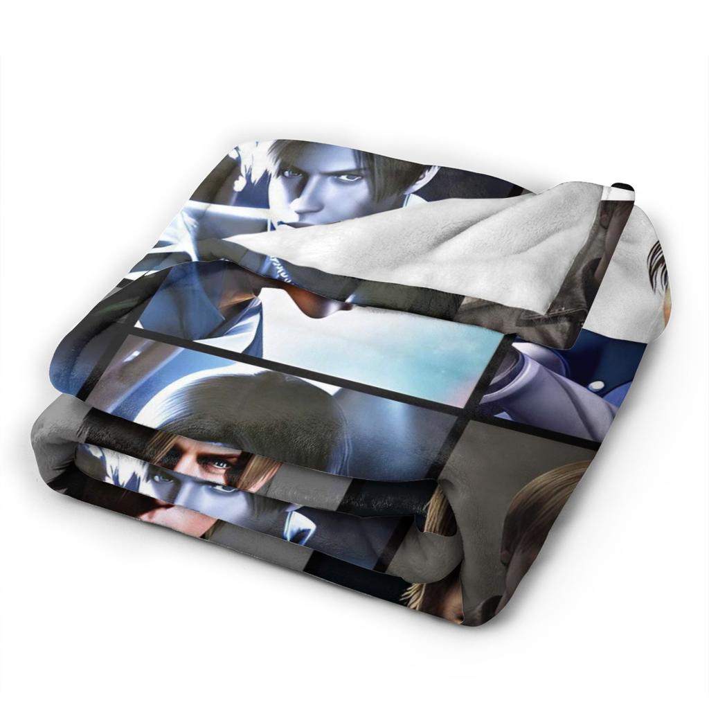 Soft Blankets Travel Office Leon Kennedy Throw Blanket Novelty  Bedspread For Living Room