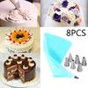 Stainless Steel Cake Decorating Fondant Baking Mold Ice Cream Tool Icing Piping Nozzles Pastry Bag