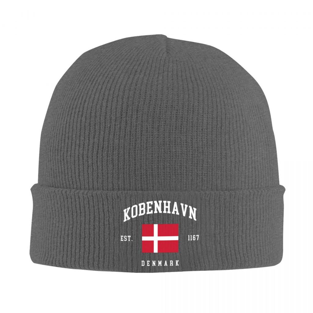 Flag Of Denmark Skullies Beanies Caps Unisex Winter Warm Knit Hat Unisex Women Fashion Adult Danish Pride Patriotic Bonnet Hats