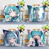 1 шт. ГОРЯЧЕЕ Аниме H-Hatsune M-MikuS Наволочка Квадратная Спальня Диван Досуг Комфортная Подушка Автомобиль Домашнее Украшение