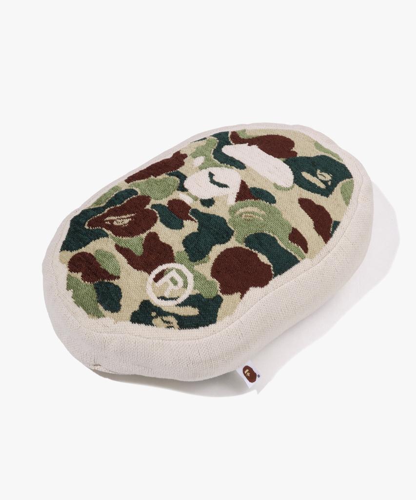 BAPE Abc Camo Ape Head Cushion Green