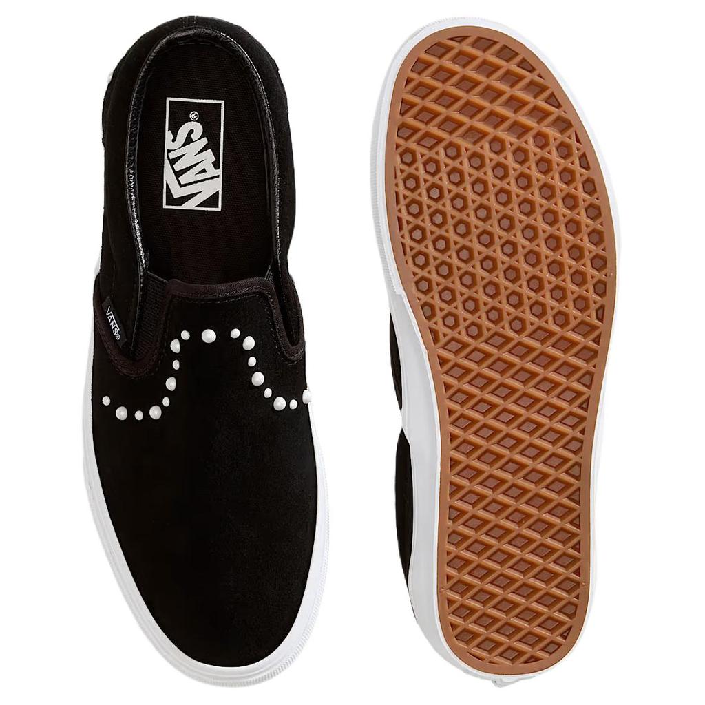 Vans Классические слипоны с жемчугом - Черные женские кеды Жемчуг-Черный VN000ED2BLA