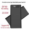 Разборный DIY набор для Power Bank из 8 секций с супербыстрой зарядкой и цифровым дисплеем (18650 Без пайки)