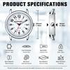 PINDOWS Unisex Analog Quartz Watch for 30m Water Military Time Luminous Dial for Easy Visibility Women's Watch, Students, Resistant, Display,