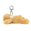 Jellycat Серия Медведь Размазанный Медведь Шарм для сумки Медведь Шарм для сумки Веселое животное Коричневая кукла Плюшевый кулон Сидящий 7 см высотой