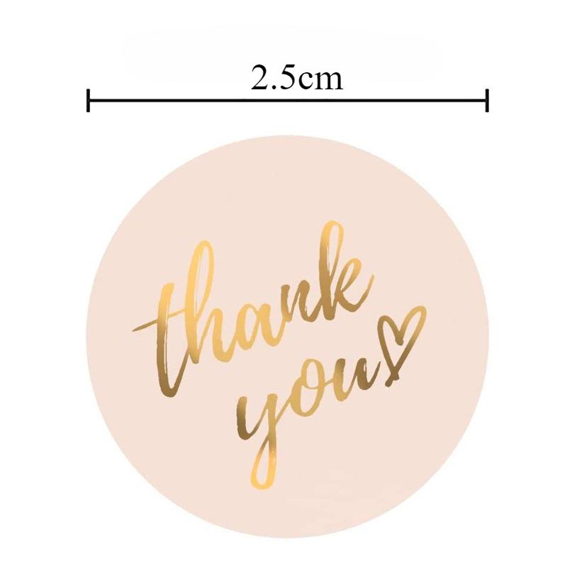Горячее тиснение, наклейки «Спасибо», благодарность, друзья и семья, «Спасибо», круговые, самоклеящиеся этикетки, подарочные украшения, наклейки-запечатки