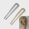 2PCS Simple Korean New Hairpin Stick Vintage U Shaped Alloy Hair Pins Geometric Girl Hair Accessories Fashion Jewelry For Women