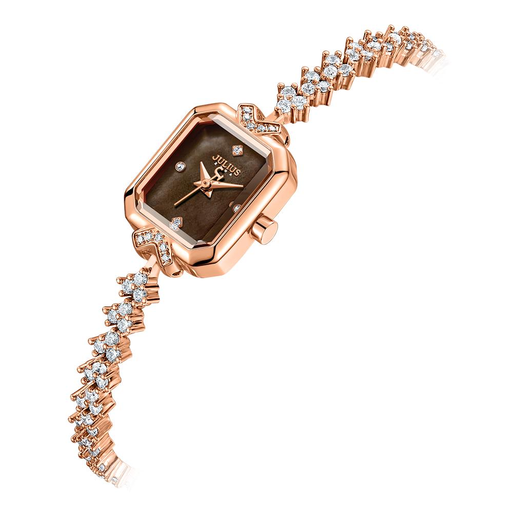 Jyullieoseu Ja-1437 Квадратные Кубические Металлические Женские Часы