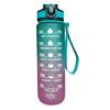 1000ml Large Capacity Gradient Water Bottle with Straw 1 Litre Leakproof with Time Marker,for Sports Fitness