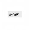 3D Speed V8 V8S W12 Letter Badge Sticker Side Fender Rear Trunk Emblem Decal High-Quality Car Exterior Styling Accessories