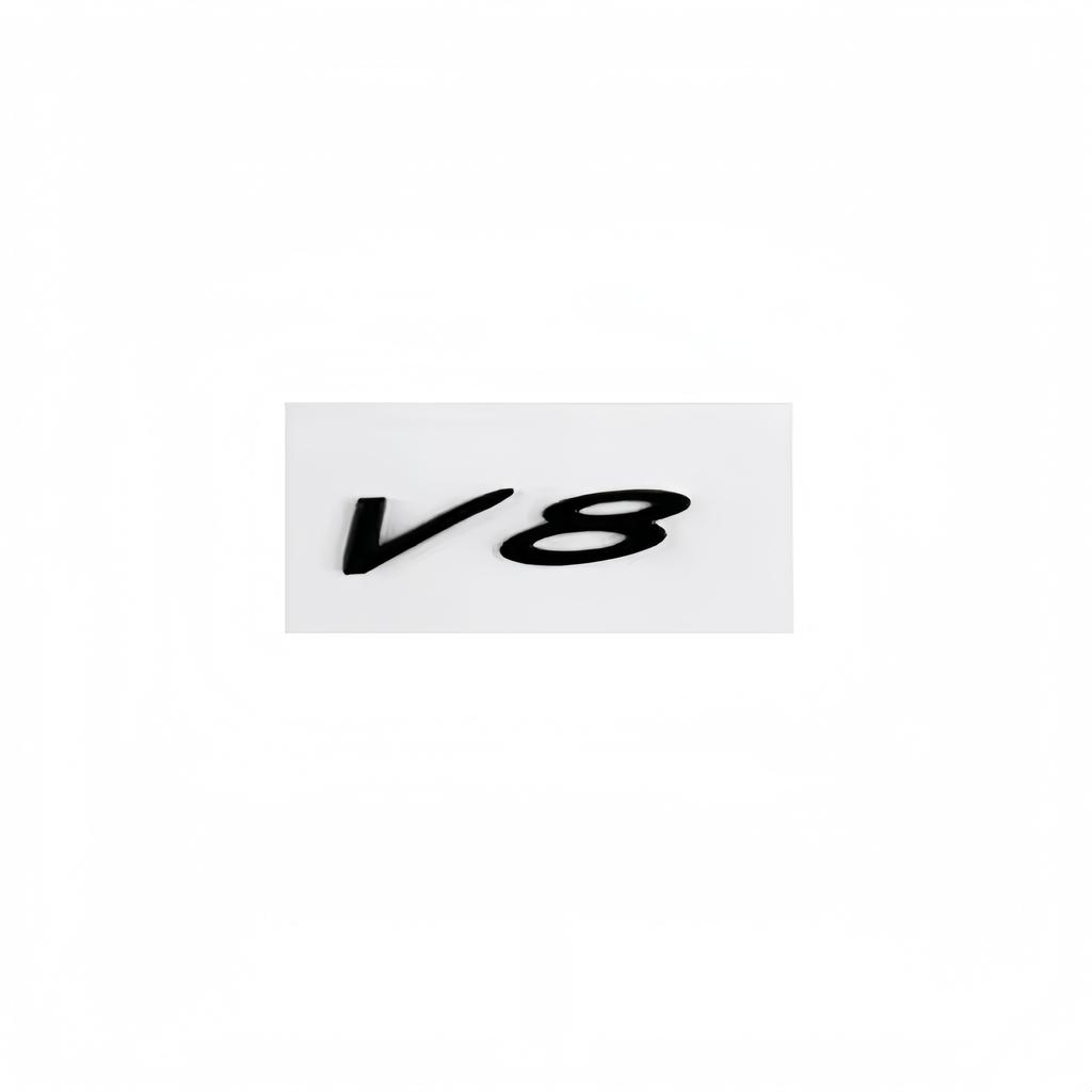 3D Speed V8 V8S W12 Letter Badge Sticker Side Fender Rear Trunk Emblem Decal High-Quality Car Exterior Styling Accessories