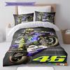 Rossi Halo Bedding Quilt Set Quilt Cover Pillowcase Home Decoration Birthday Gift (1 * duvet cover + 2 * pillowcase, without core)
