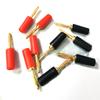 4PCS 2MM Audio Banana Socket Plug Mini Speaker Pure Copper Gold Plated Plug Connector Welded Assembly Experimental Test Cord