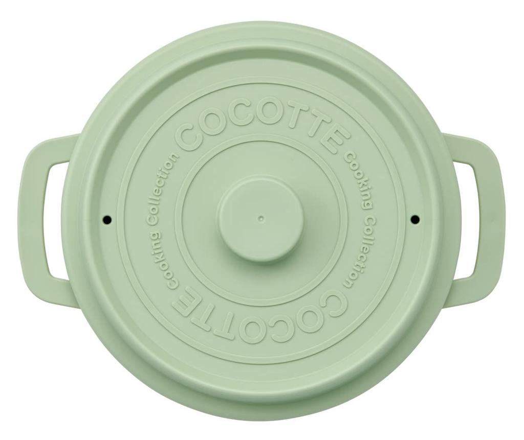 Skater Микроволновая кастрюля с посудомоечной машиной Тусклая Сделано в стиле кокот Коландер, Безопасная, 1600 мл, 18 см, Зеленый, Япония, MWCP2-A